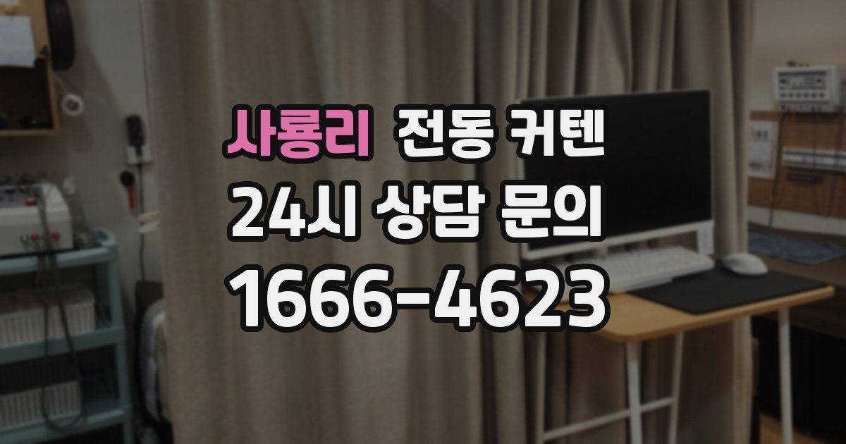 사룡리 전동 커텐