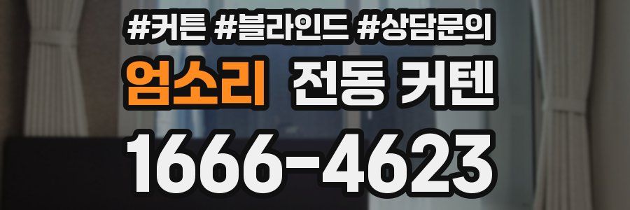 엄소리 전동 커텐