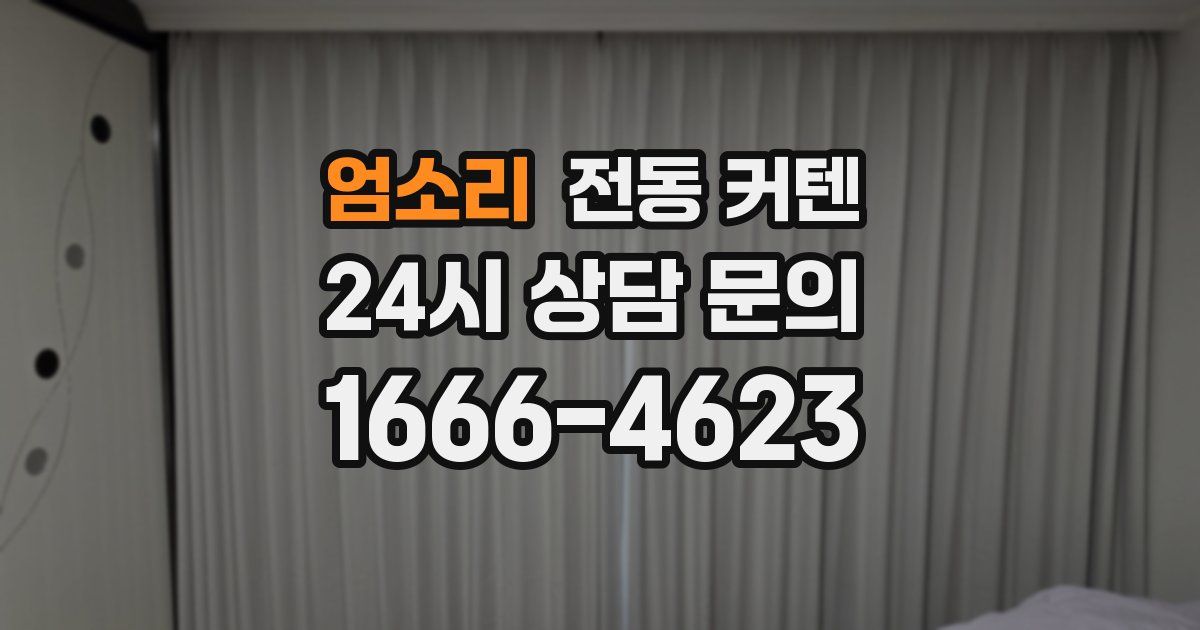 엄소리 전동 커텐