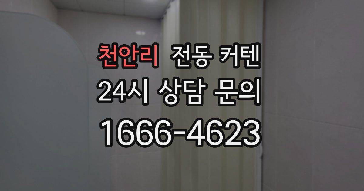 천안리 전동 커텐