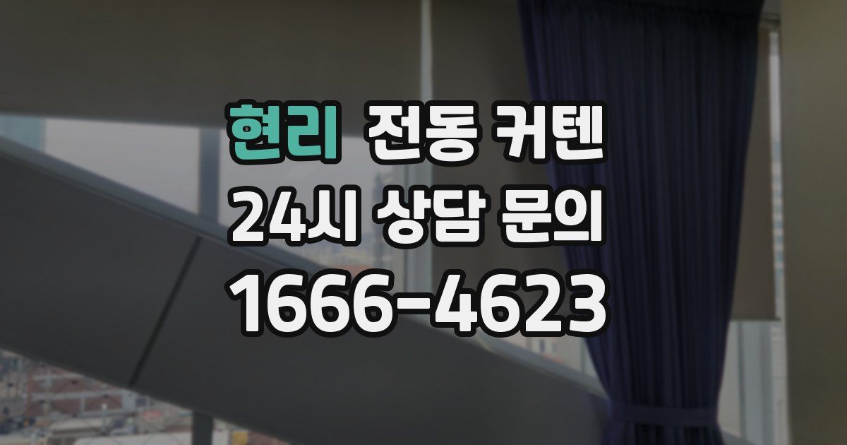 현리 전동 커텐