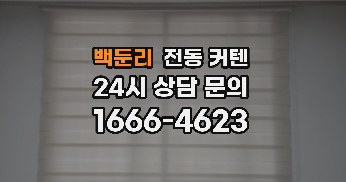 백둔리 전동 커텐