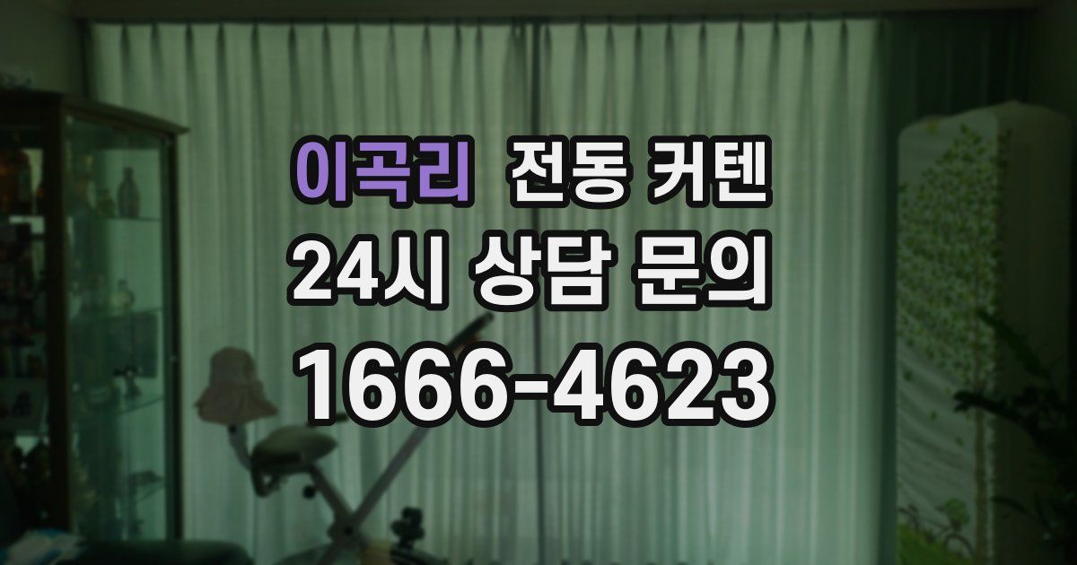 이곡리 전동 커텐