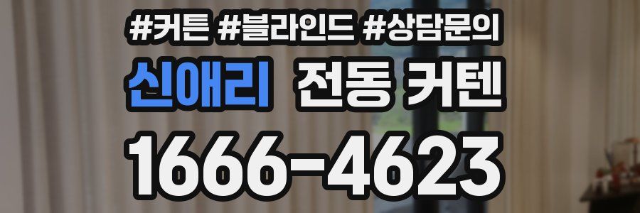신애리 전동 커텐