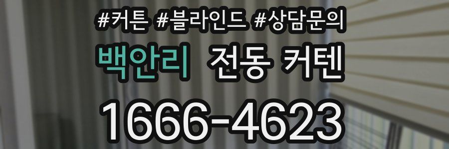 백안리 전동 커텐