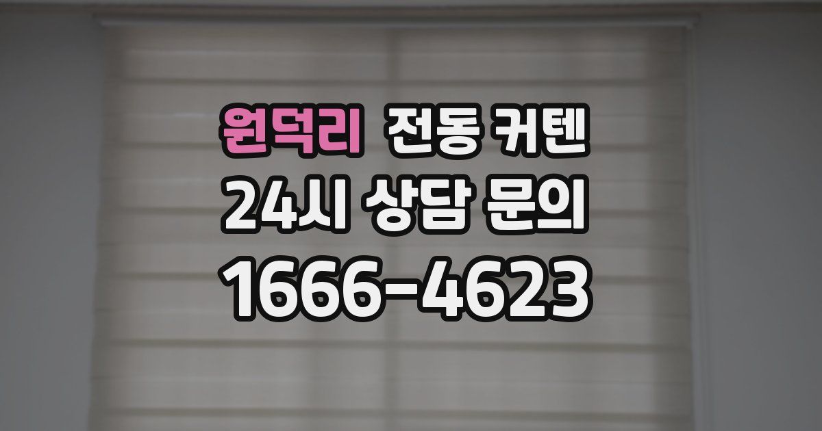 원덕리 전동 커텐