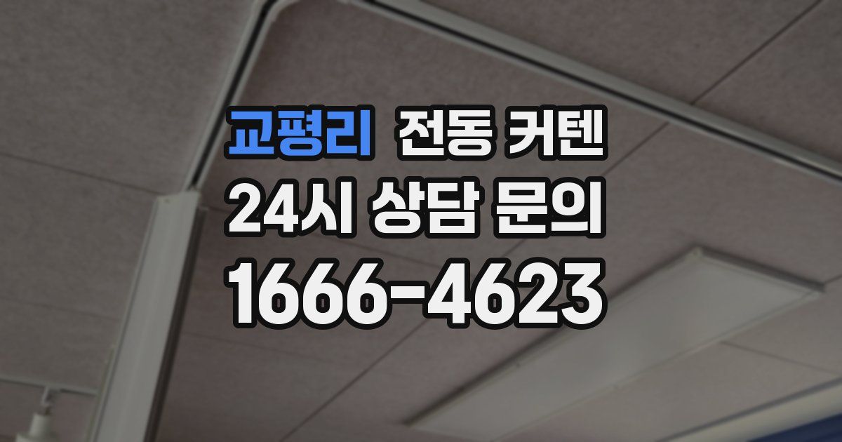 교평리 전동 커텐