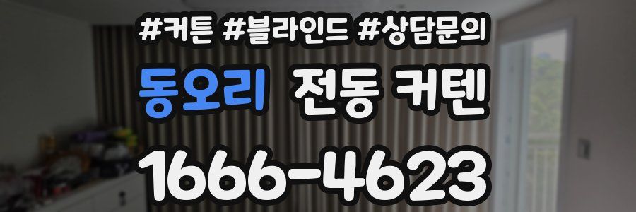 동오리 전동 커텐