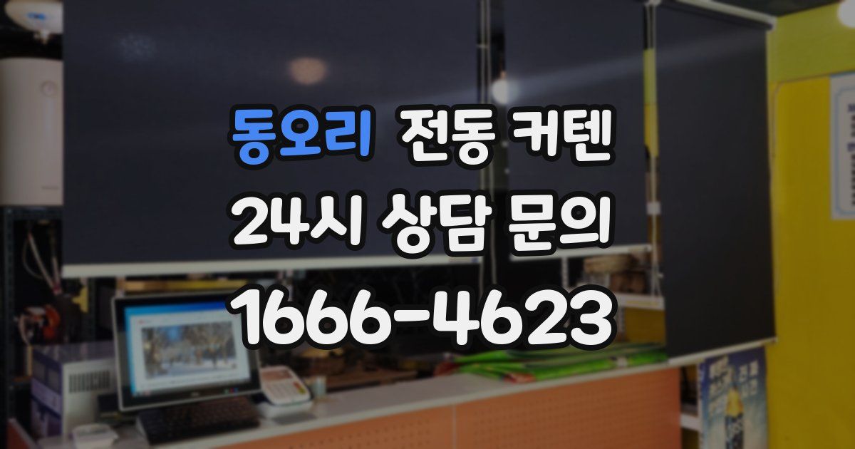 동오리 전동 커텐