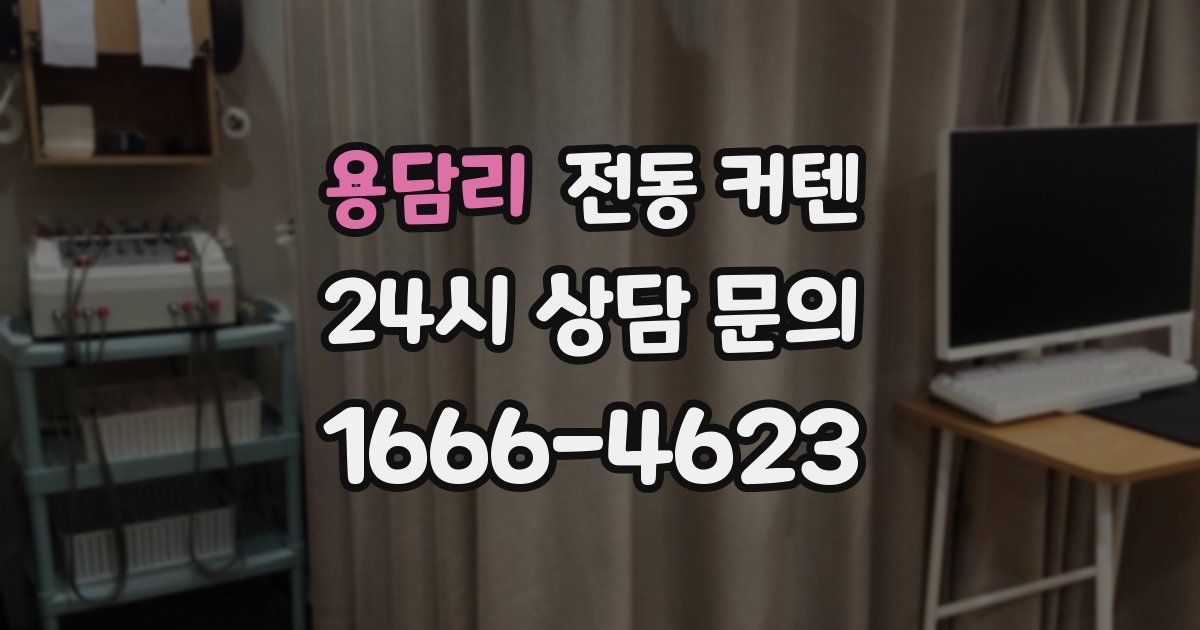용담리 전동 커텐