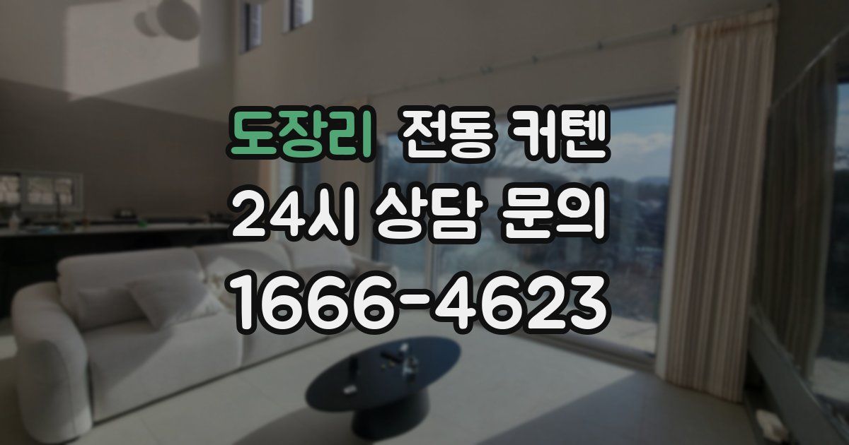 도장리 전동 커텐