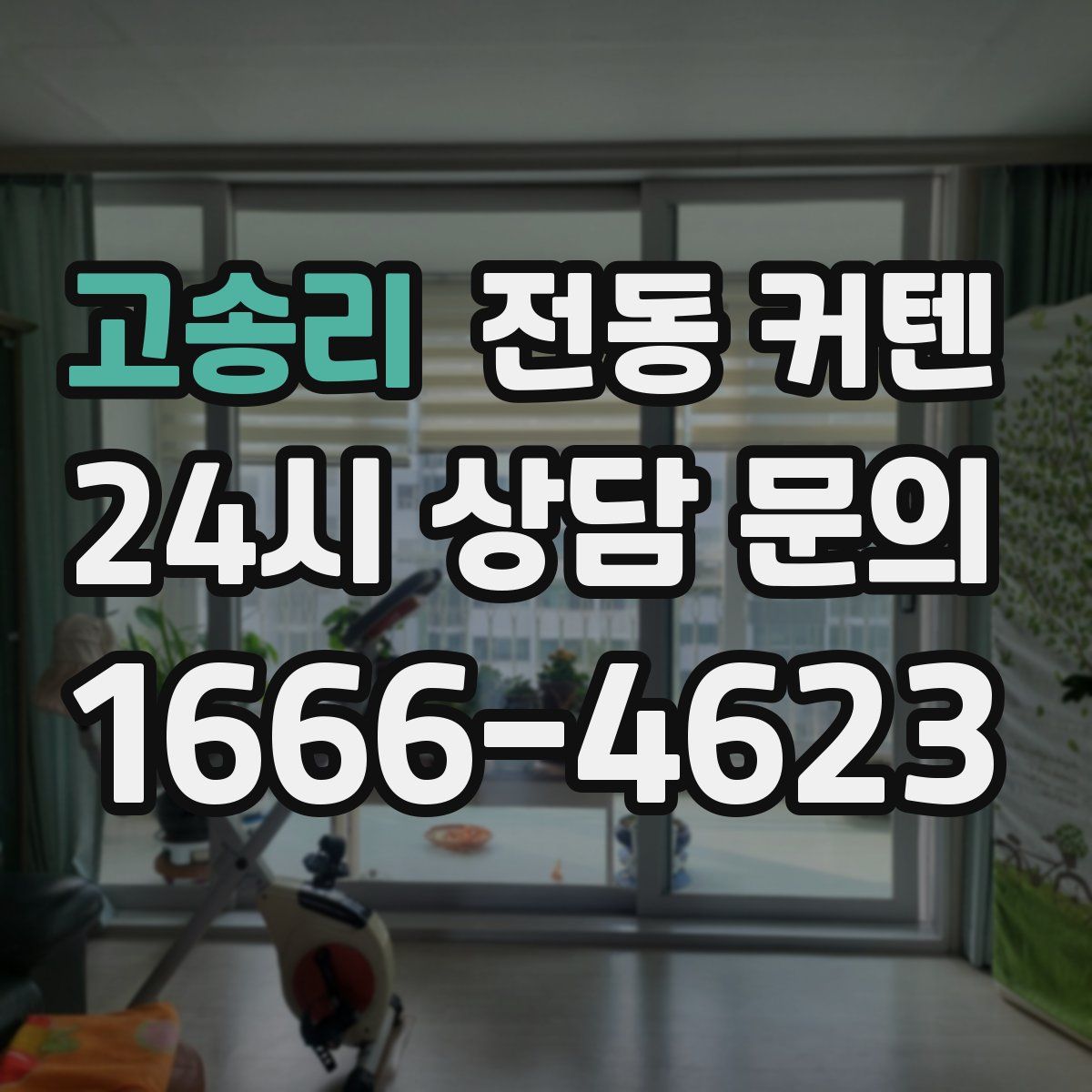 고송리 전동 커텐