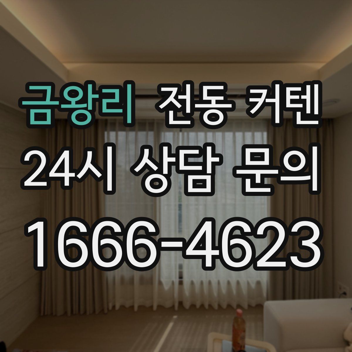 금왕리 전동 커텐