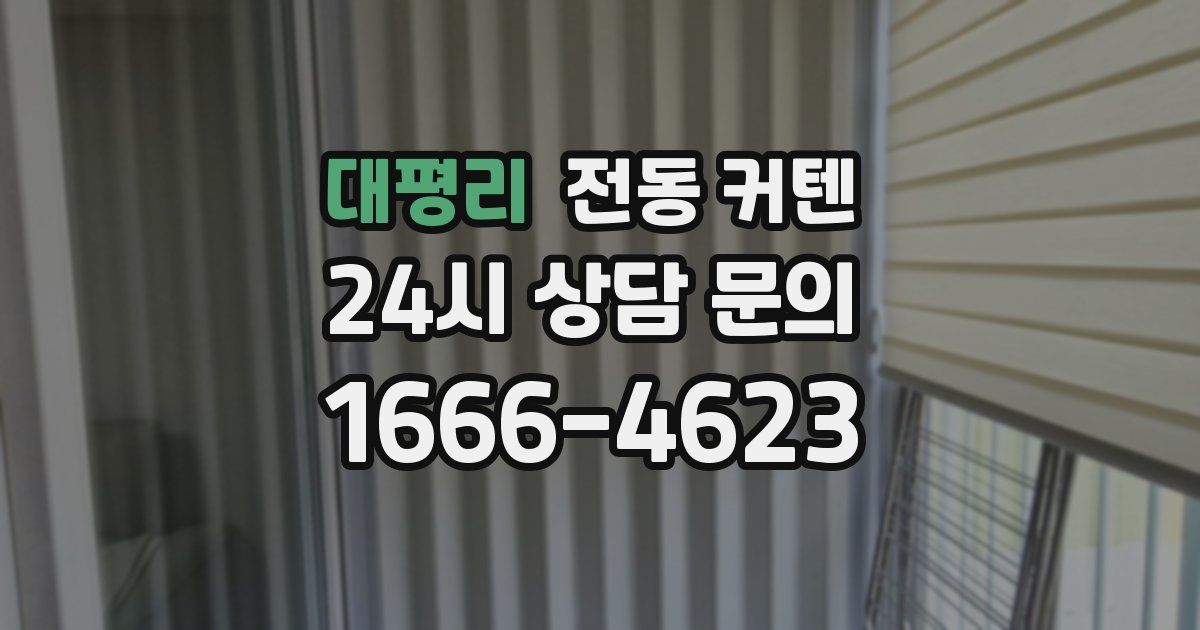 대평리 전동 커텐