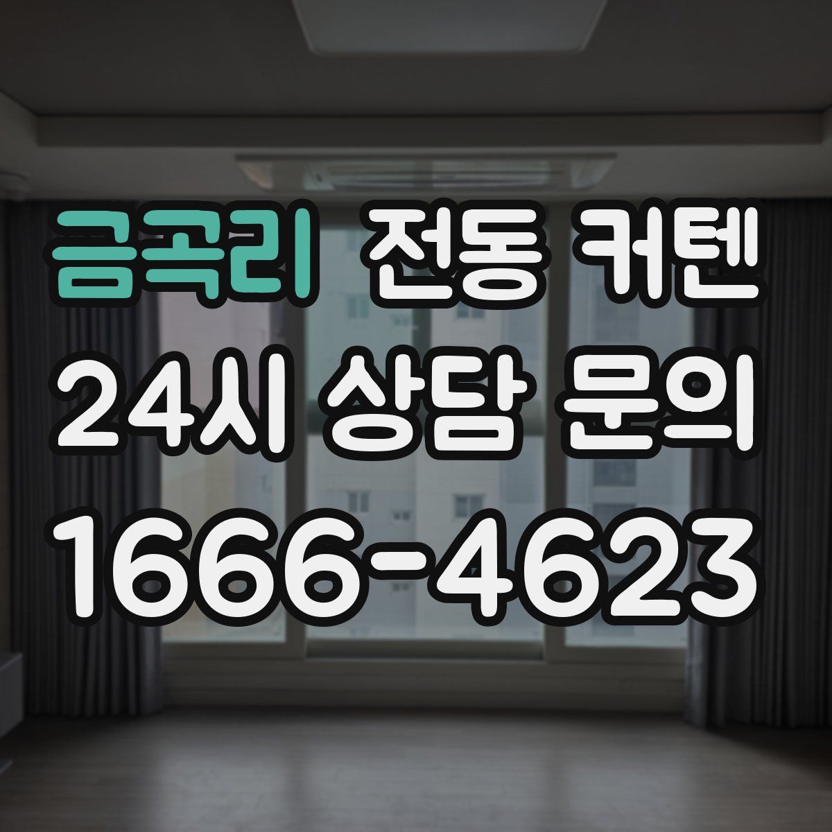 금곡리 전동 커텐