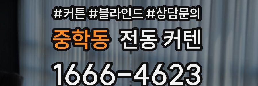 중학동 전동 커텐