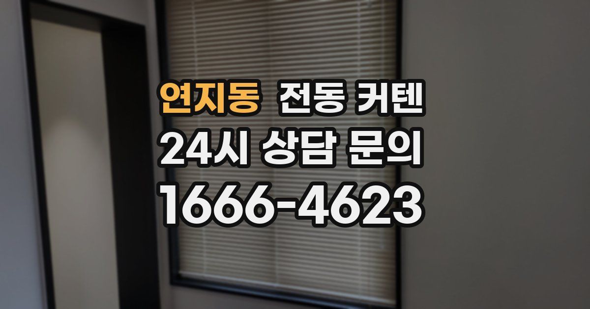 연지동 전동 커텐