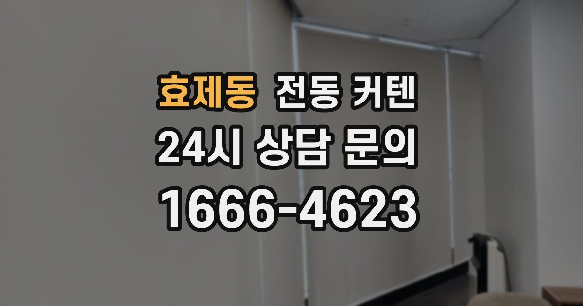 효제동 전동 커텐