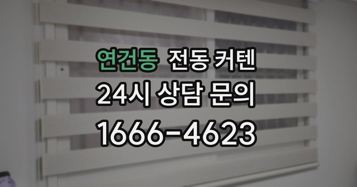 연건동 전동 커텐
