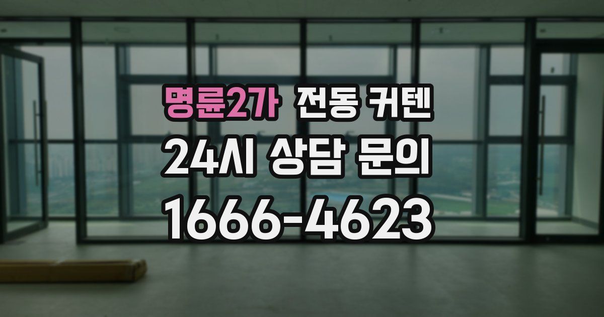 명륜2가 전동 커텐