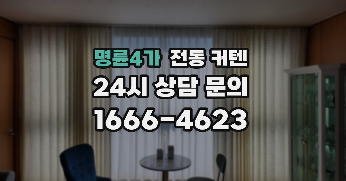 명륜4가 전동 커텐