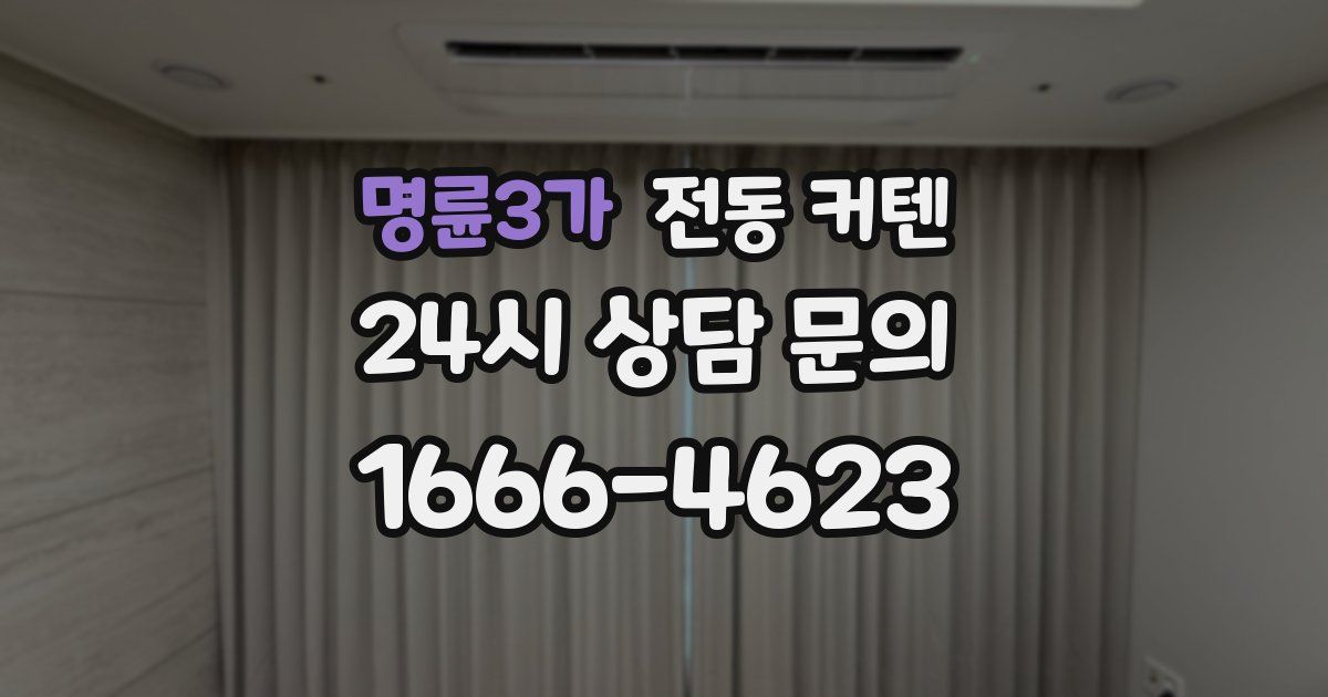 명륜3가 전동 커텐