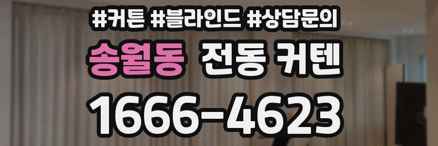 송월동 전동 커텐