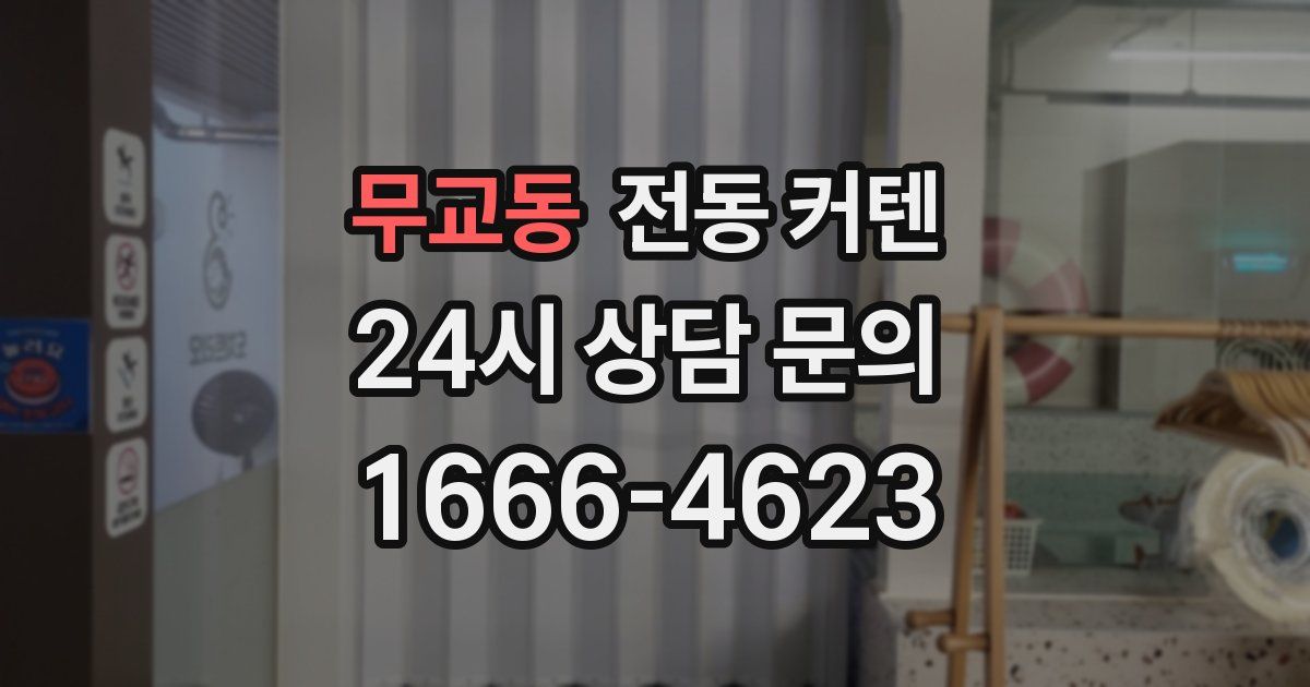 무교동 전동 커텐