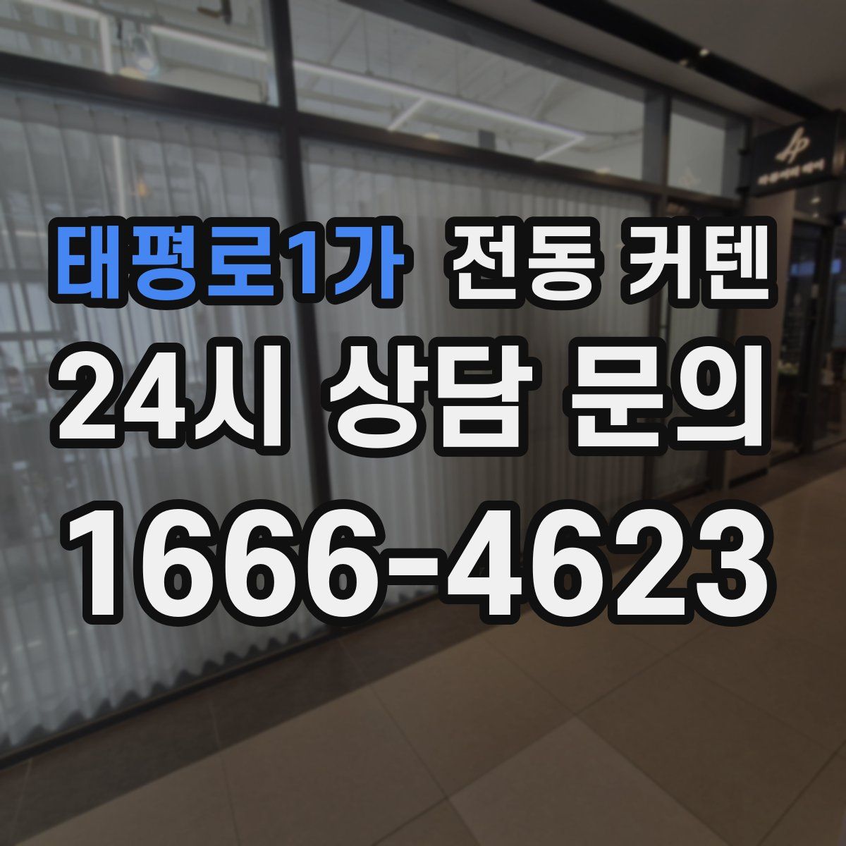 태평로1가 전동 커텐