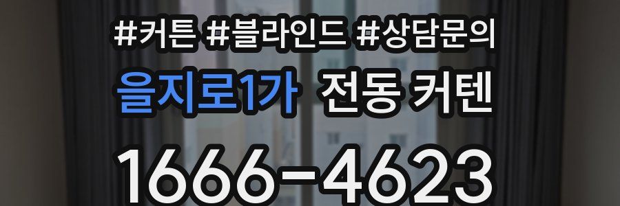 을지로1가 전동 커텐