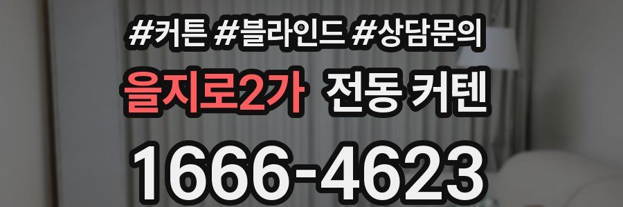 을지로2가 전동 커텐