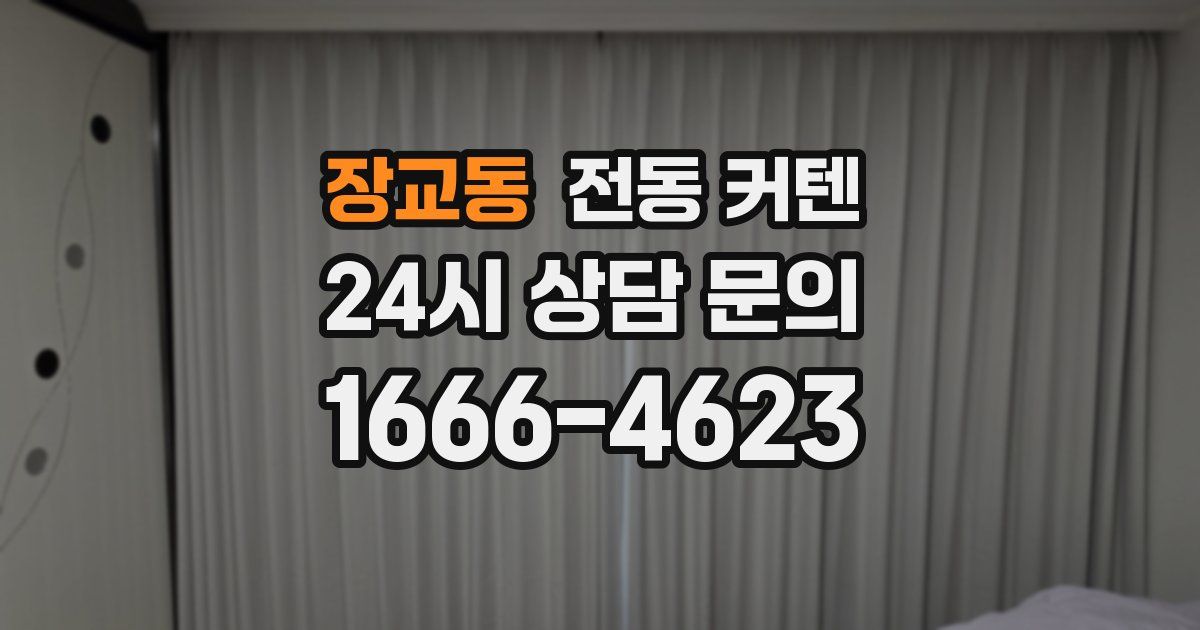 장교동 전동 커텐