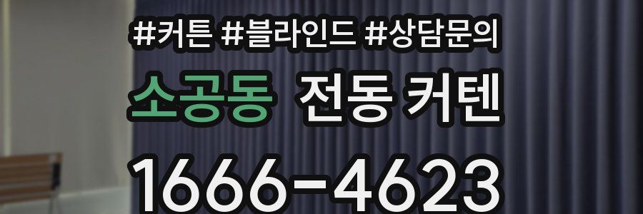 소공동 전동 커텐