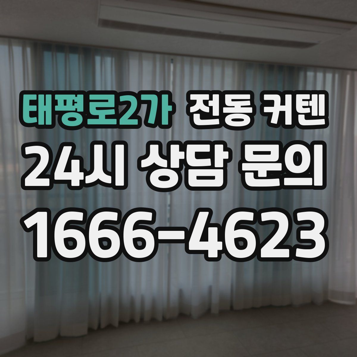 태평로2가 전동 커텐