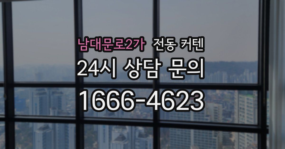 남대문로2가 전동 커텐