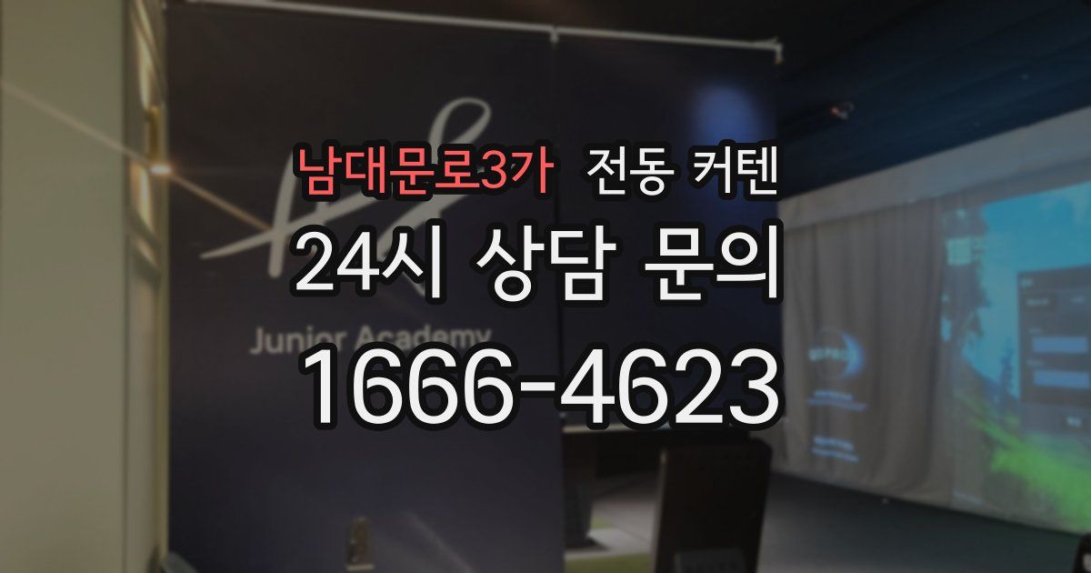 남대문로3가 전동 커텐