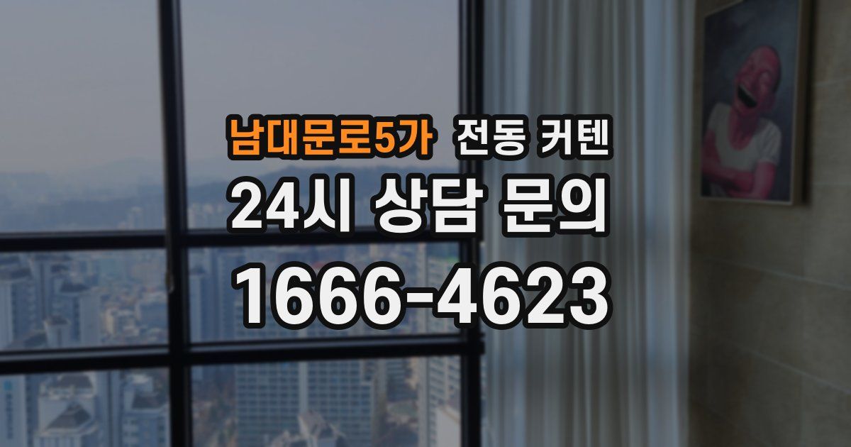 남대문로5가 전동 커텐
