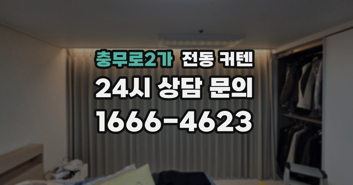 충무로2가 전동 커텐