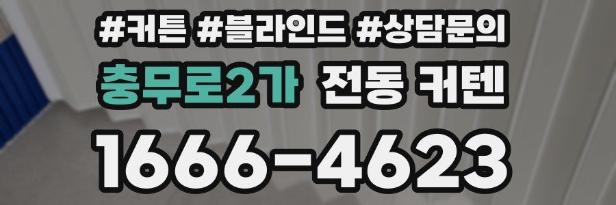 충무로2가 전동 커텐