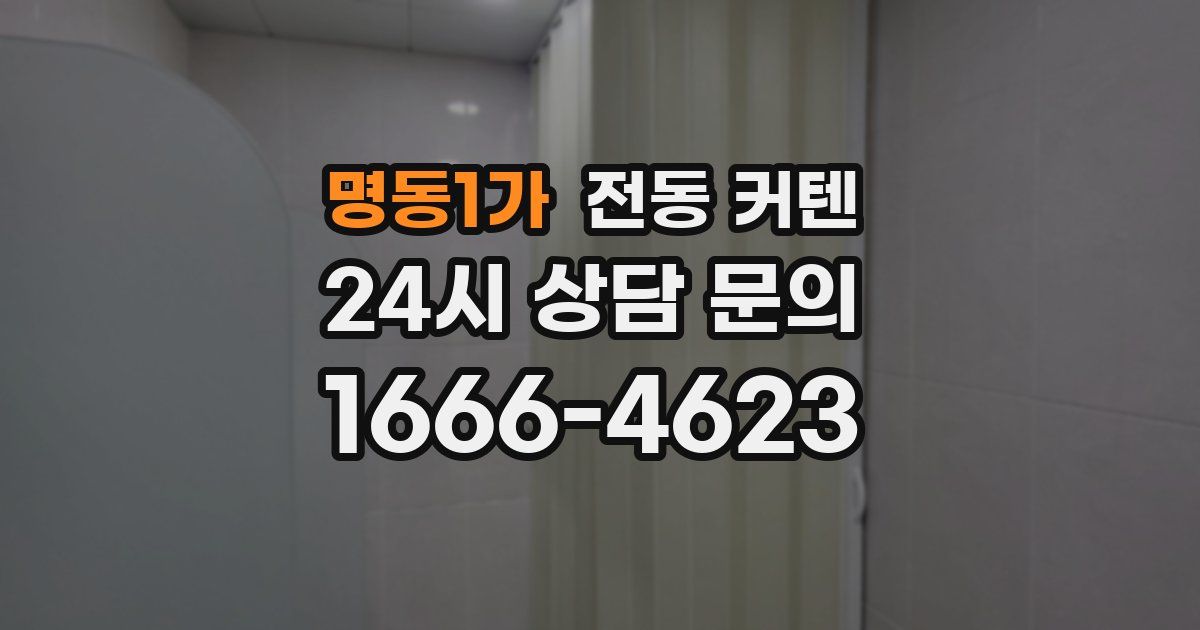 명동1가 전동 커텐