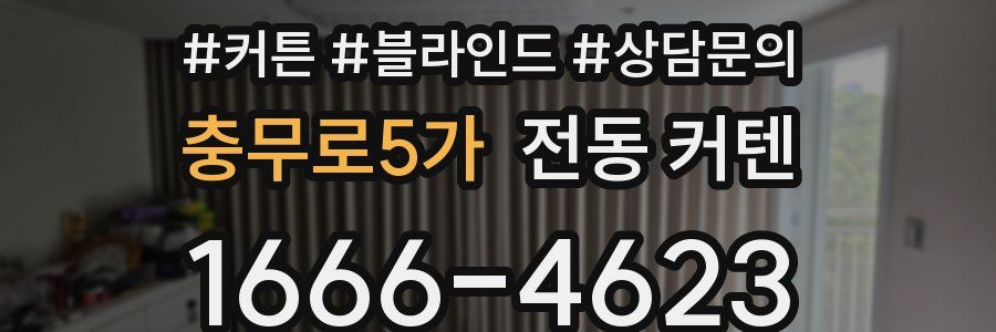 충무로5가 전동 커텐