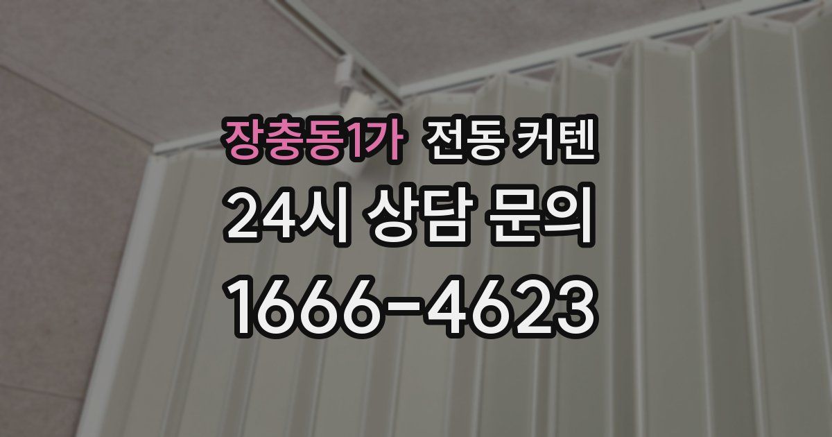 장충동1가 전동 커텐