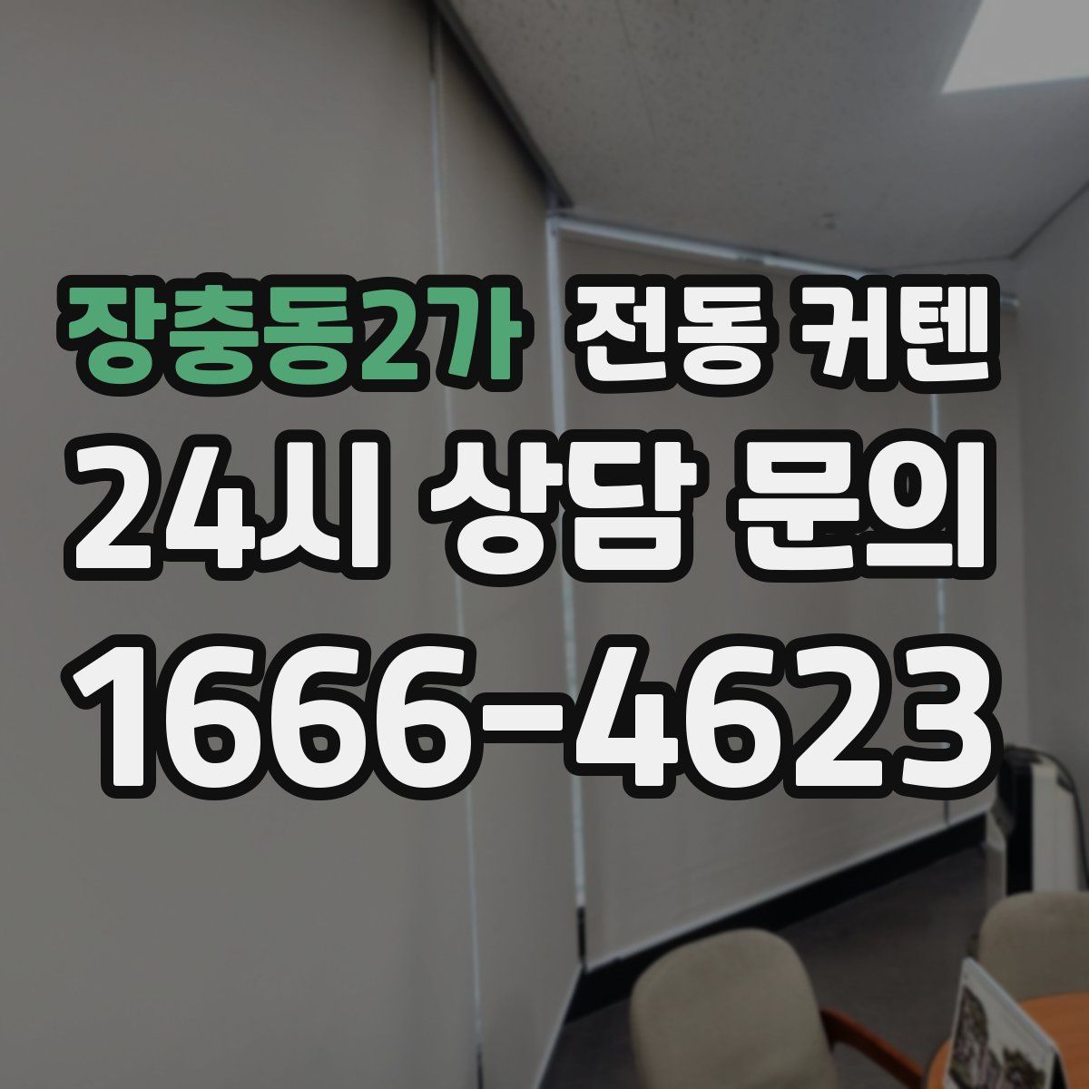 장충동2가 전동 커텐