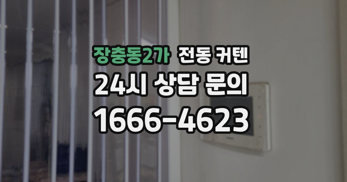 장충동2가 전동 커텐