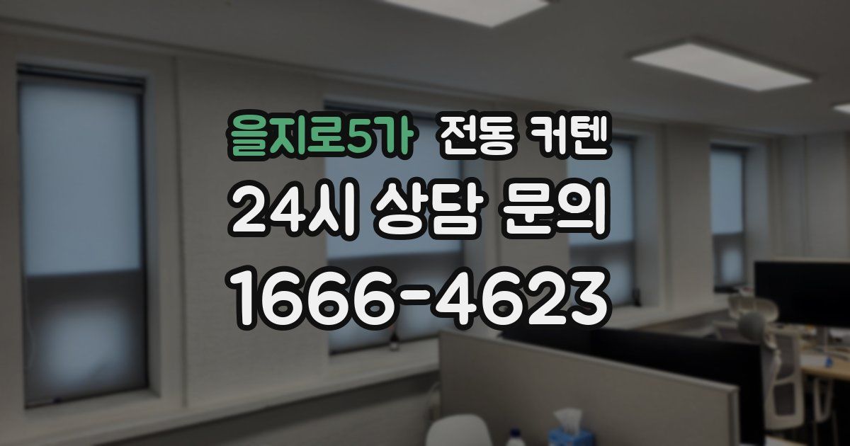 을지로5가 전동 커텐