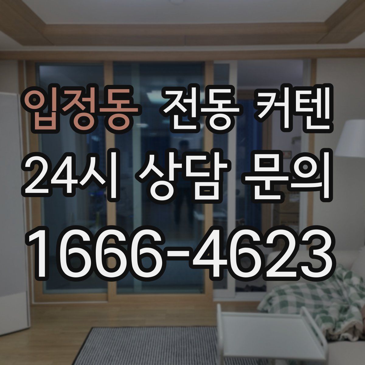 입정동 전동 커텐