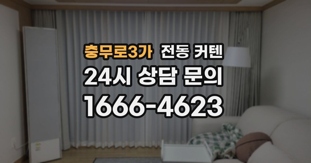 충무로3가 전동 커텐