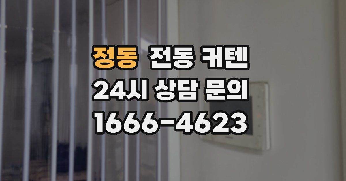 정동 전동 커텐