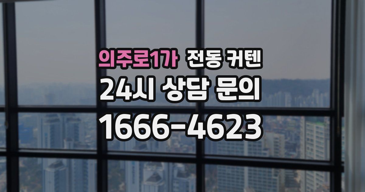 의주로1가 전동 커텐
