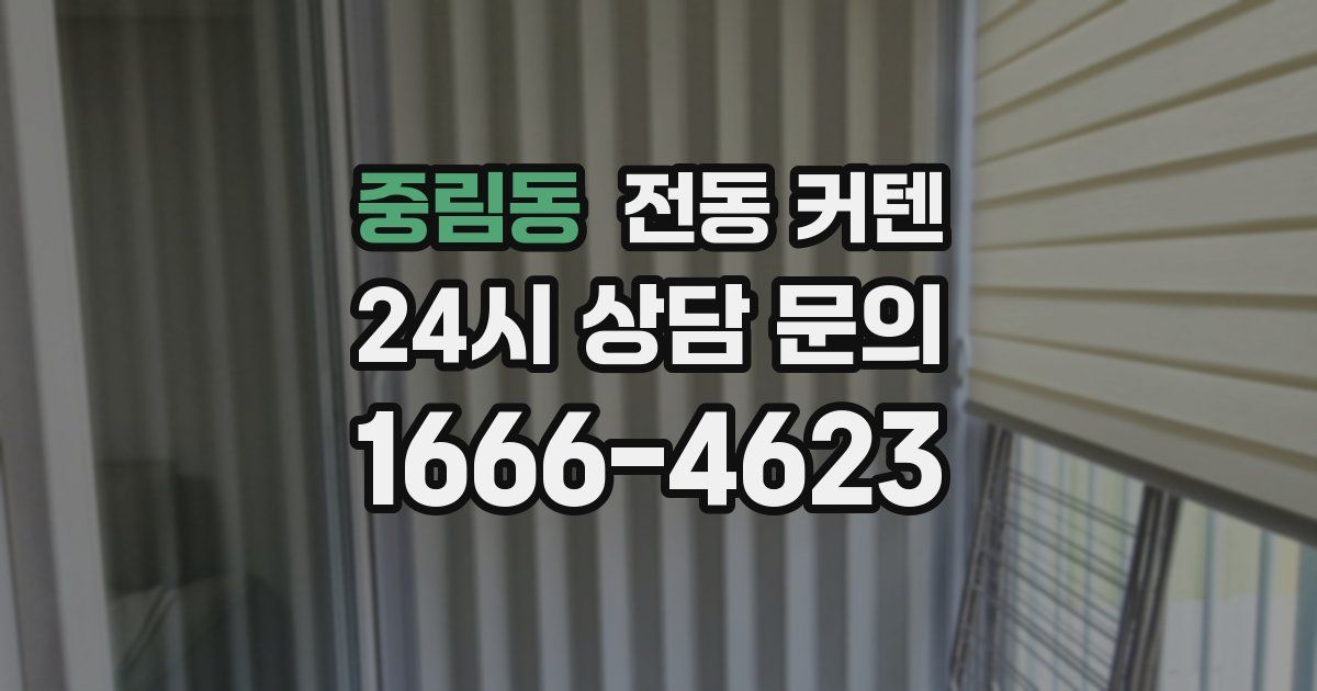 중림동 전동 커텐
